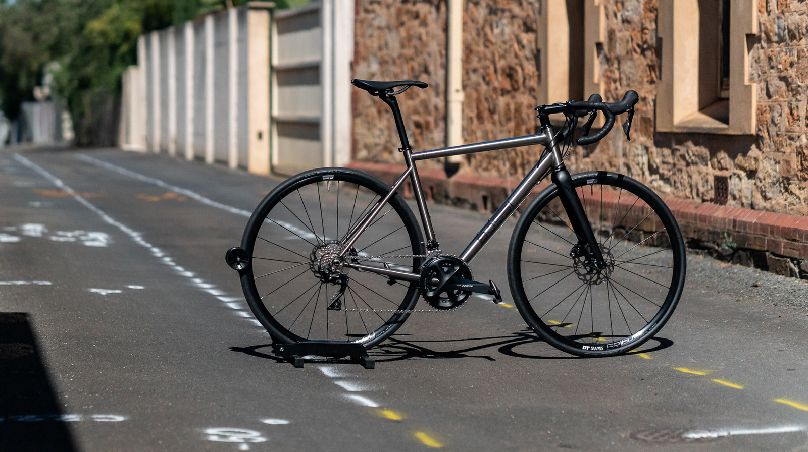 Titanium road bike