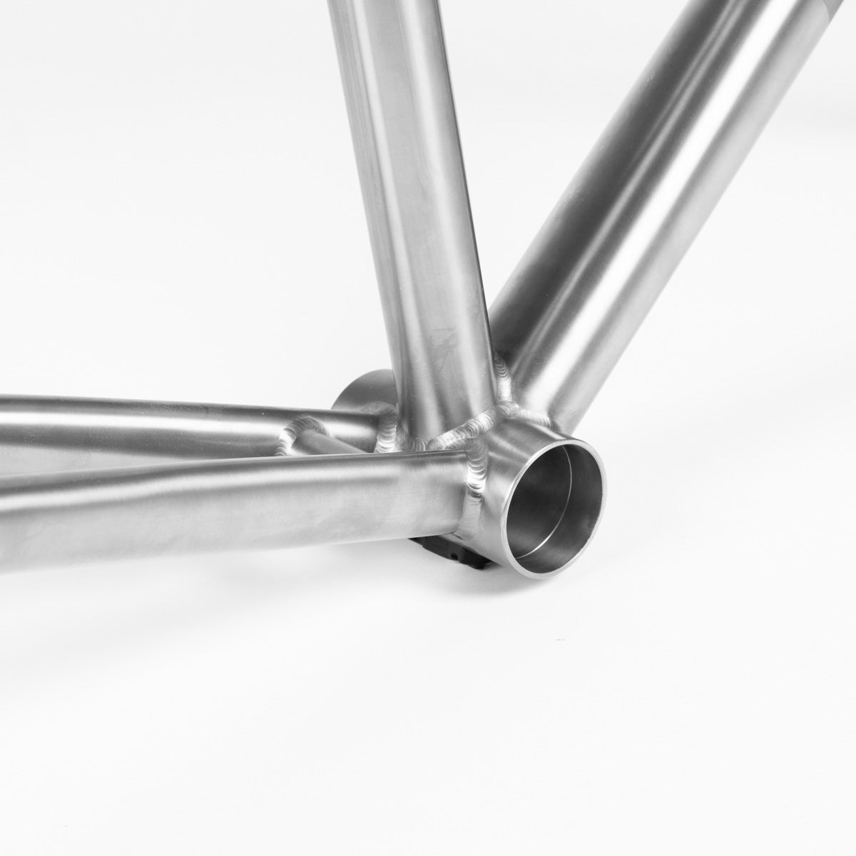 Titanium road bicycle frame