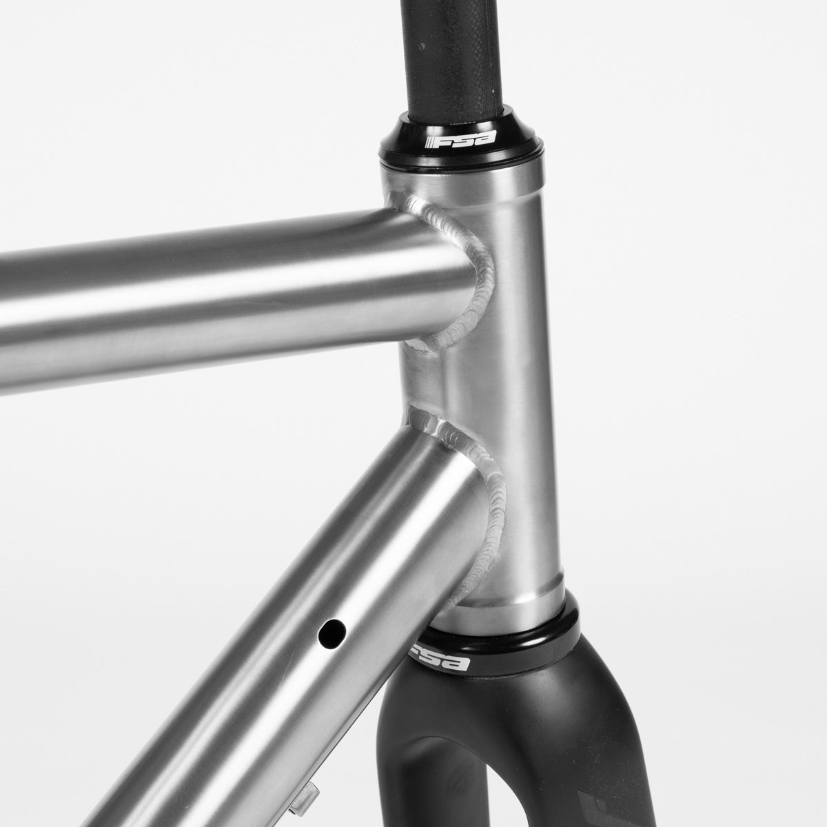 Titanium road bicycle frame